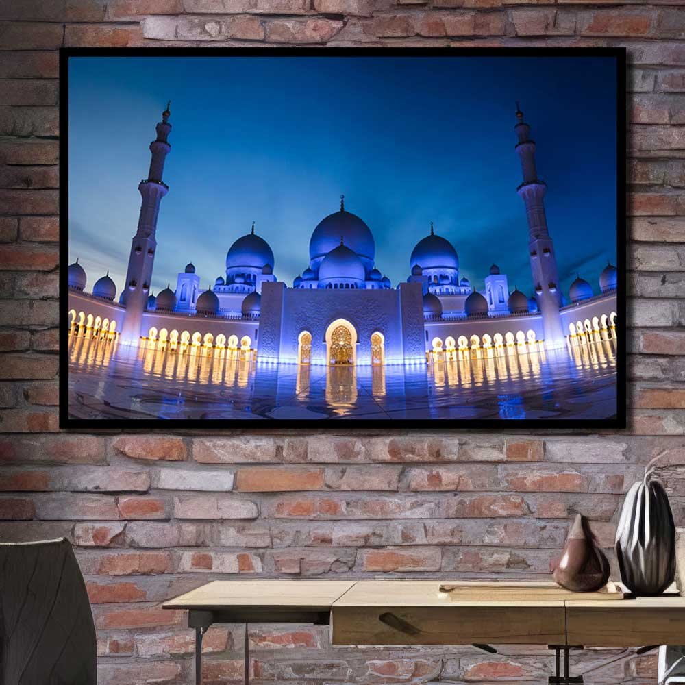 Picture HD Print Decorative Wall Canvas el sheikh zayed mosque abudhabi uae