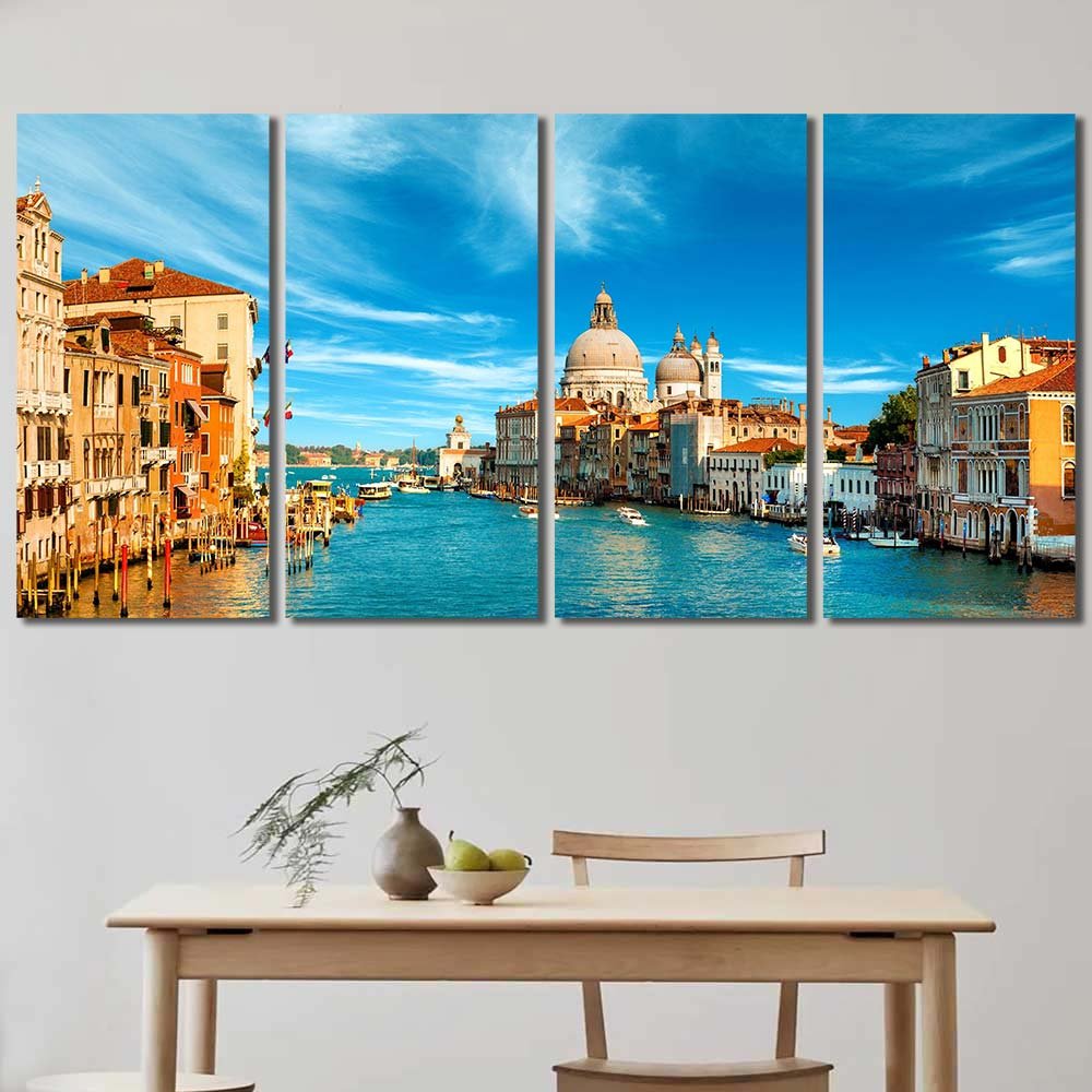 Multi Canvas Venice Italy city sea